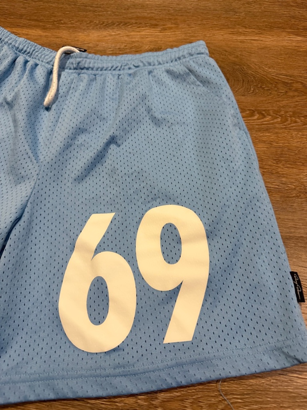 Danny Duncan 69 Mesh Light Blue Shorts - Picture 5 of 8